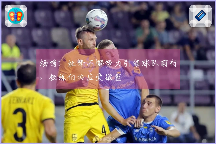 杨鸣：杜锋不懈努力引领球队前行，教练们均应受敬重